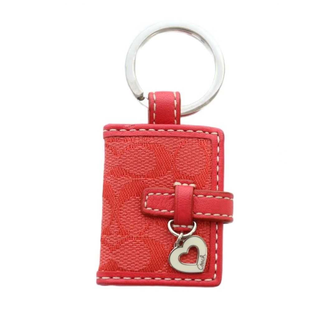 コーチ COACH 手帳型キーホルダー ストラップ 写真入れ ロゴ