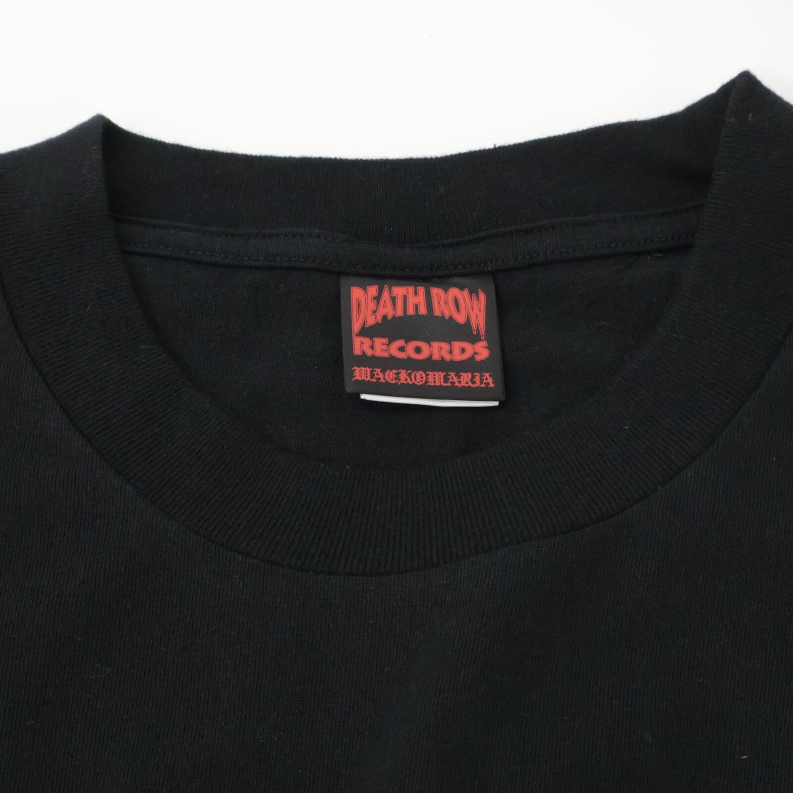 WACKO MARIA ワコマリア ﾌﾞﾗｯｸ DEATH ROW 長袖Tｼｬﾂ L ROW RECORDS 