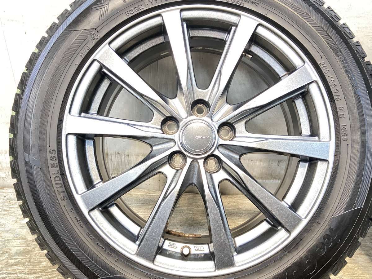 205/55R16 ヨコハマ アイスガード iG50 PLUS GRASS 16x6.5 48 100-5穴