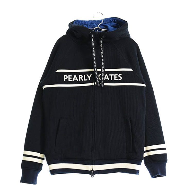 パーリーゲイツ｜レディース｜1 M相当 サイズ｜リバーシブル長袖ブルゾン｜秋冬｜ネイビー系｜古着ゴルフウェア