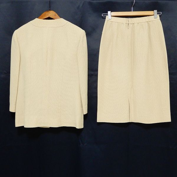 anc ジュンアシダ junashida スカートスーツ セットアップ ツーピース ノー 7 ベージュ レディース 973260