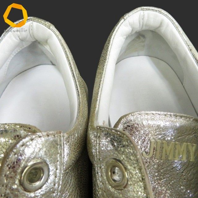 as ジミーチュウ Jimmy Choo スニーカー 42 シルバー メタリック 星型 