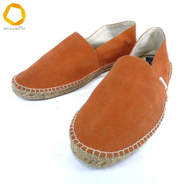 ss パパス プラス Papas スリッポン エスパドリーユ 44 オレンジ スエード スペイン製 メンズ 967048 k01