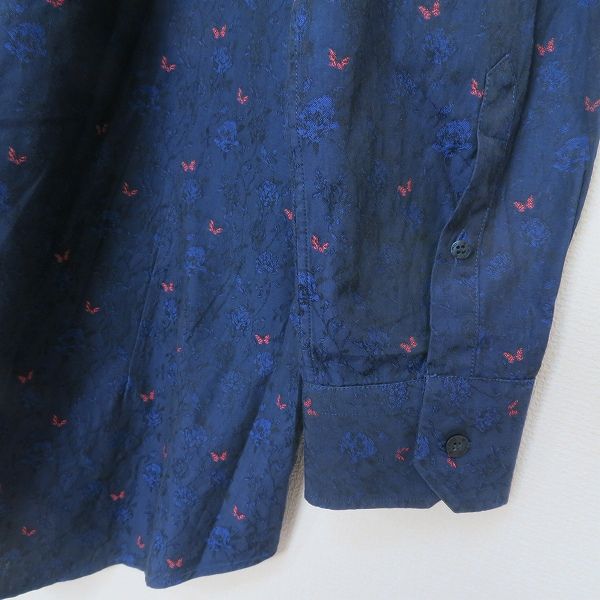 エトロ ETRO 長袖シャツ ワイシャツ 薔薇 蝶 a922081ss - メルカリ