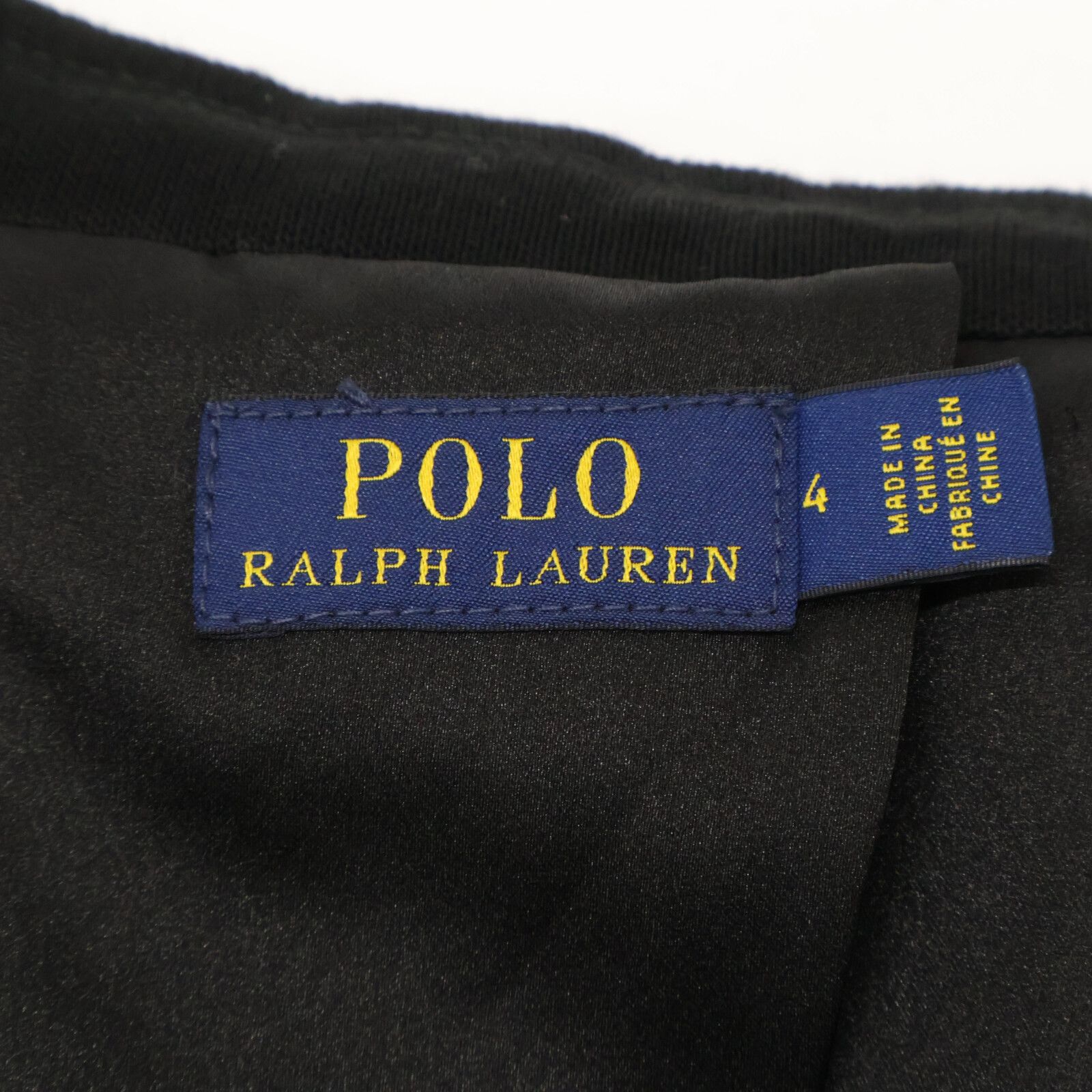 PoloSportRalphLauren ポロスポーツラルフローレン ﾌﾞﾗｯｸ 刺繍ﾛｺﾞ 銀