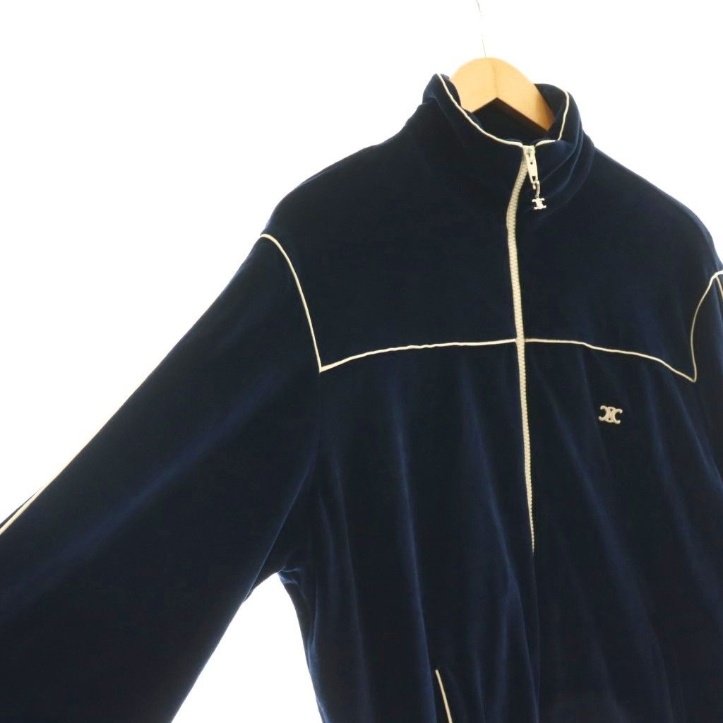 セリーヌ CELINE 21SS トリオンフ ベロアトラックジャケット ブルゾン