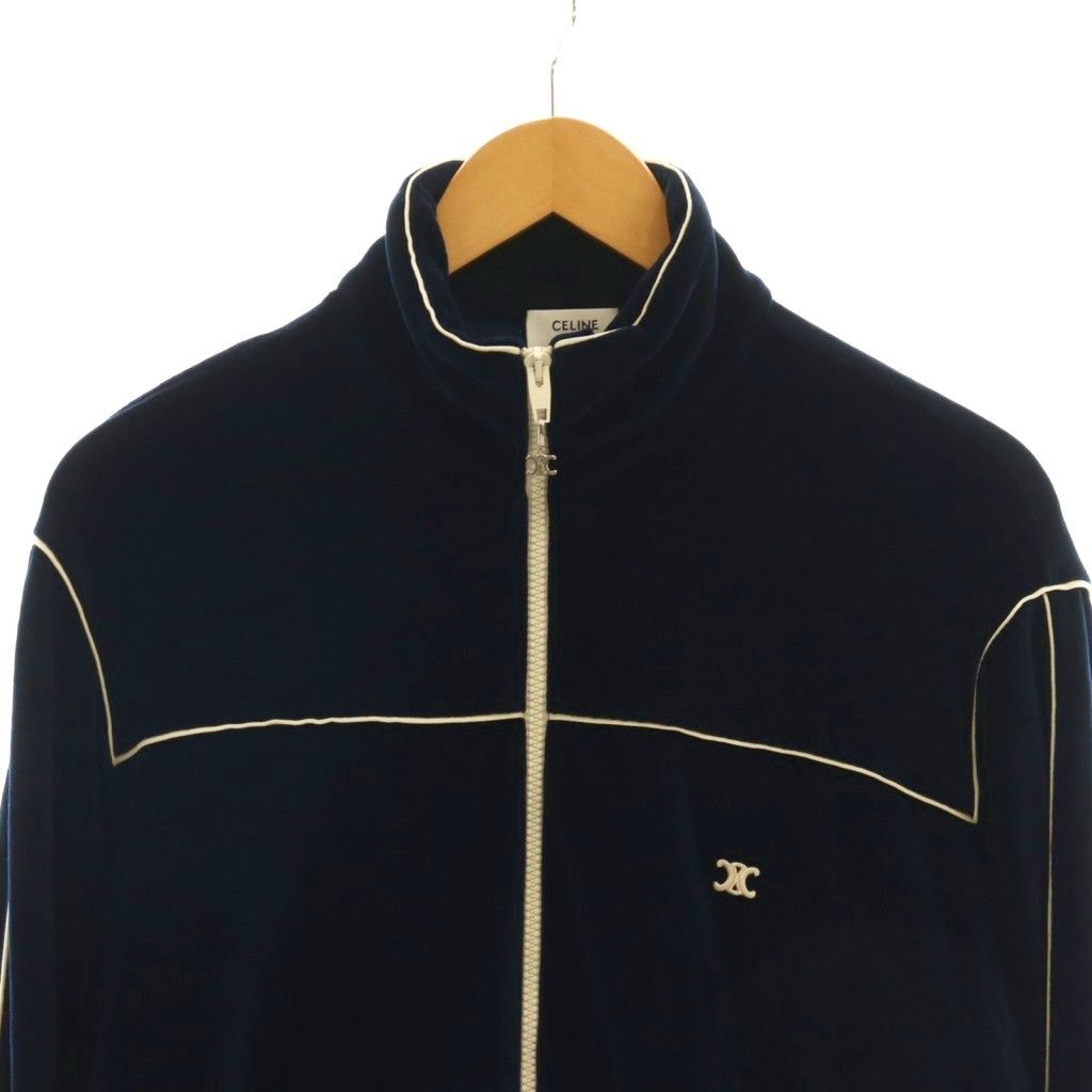 セリーヌ CELINE 21SS トリオンフ ベロアトラックジャケット ブルゾン