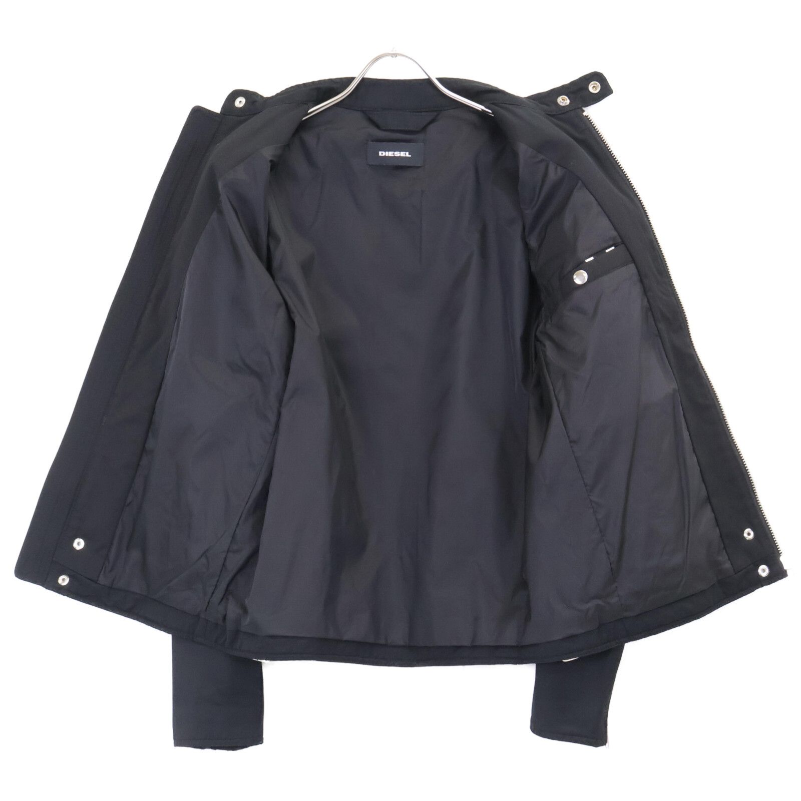 DIESEL ディーゼル 地面師 池田ｴﾗｲｻﾞ着用ﾓﾃﾞﾙ ﾌﾞﾗｯｸ ﾗｲﾀﾞｰｽｼﾞｬｹｯﾄ S