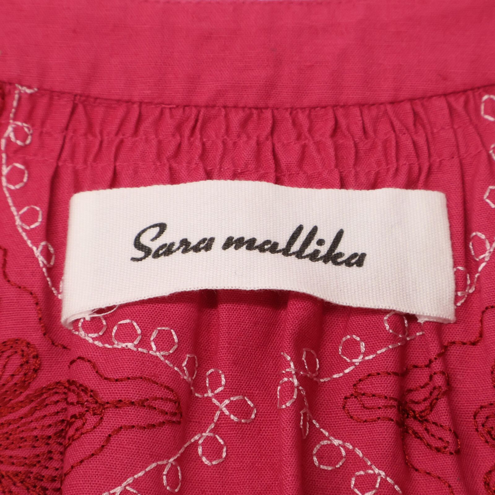 サラマリカCotton Linen Diamond Aari Emb Dress サラマリカ