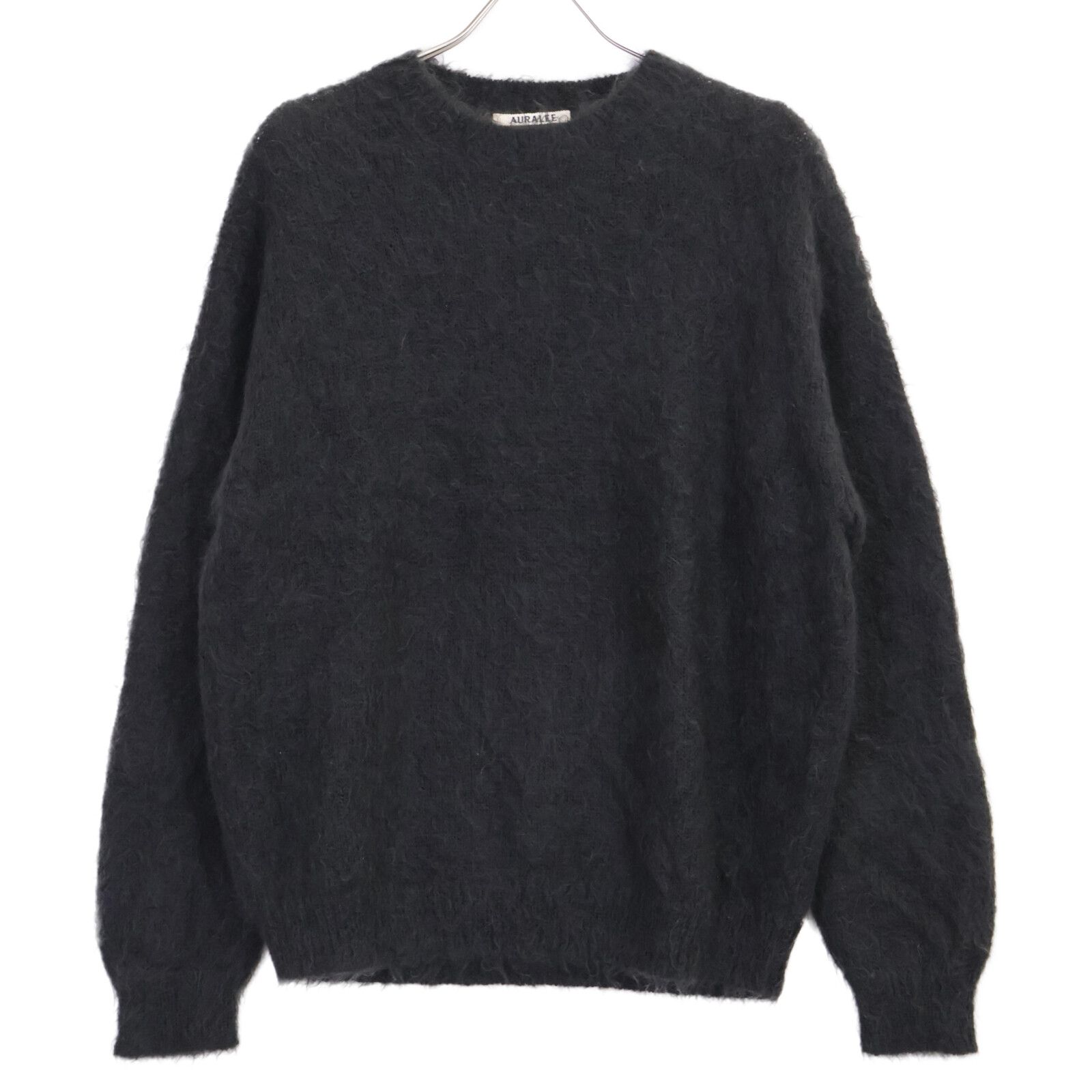 AURALEE オーラリー 23年製 ﾁｬｺｰﾙ BRUSHED SUPER KID MOHAIR KNIT 1
