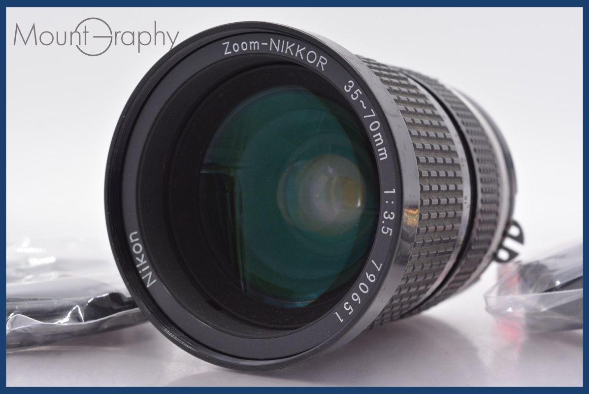 実用 ニコン Nikon Zoom-NIKKOR 35-70mm F3.5 Ai 前後キャップ-レンズフィルター付 同梱可 am1376