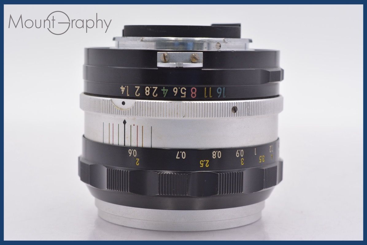 ニコン Nikon NIKKOR-S Auto 50mm F1.4 非Ai 前後キャップ-レンズフィルター付 完動 同梱可 am1381