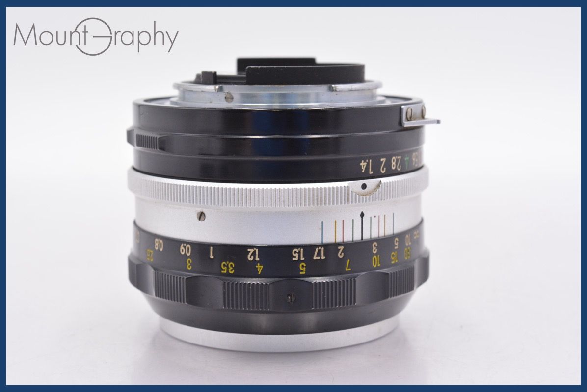 ニコン Nikon NIKKOR-S Auto 50mm F1.4 非Ai 前後キャップ-レンズフィルター付 完動 同梱可 am1383 ANARI_COM_TR