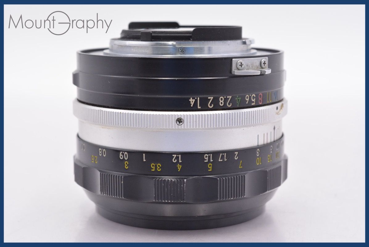 ニコン Nikon NIKKOR-S.C Auto 50mm F1.4 非Ai 前後キャップ-レンズフィルター付 完動 同梱可 am1387