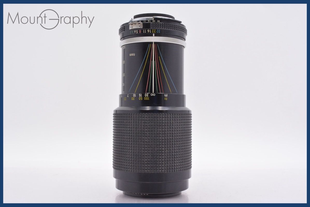 実用 ニコン Nikon Zoom-NIKKOR 80-200mm F4.5 Ai 前後キャップ-レンズフィルター付 同梱可 am1388