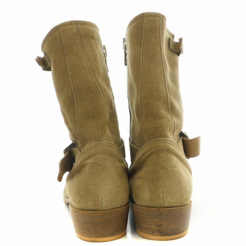 美品■希少 伊製 ノンネイティブ ラグスマックレガー 16AW 2114101 BIKER ZIP UP BOOTS スウェードレザー ロング バイカーブーツ 39 メンズ ノンネイティブ nonnative RAGS MCGREGOR BIKER ZIP UP BOOTS バイカー