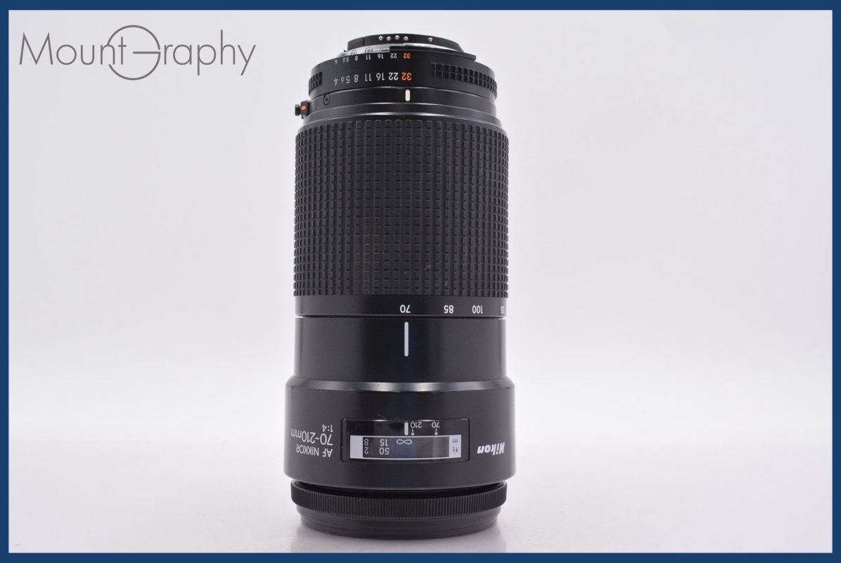 ニコン Nikon AF NIKKOR 70-210mm F4 前後キャップ-レンズフィルター付 完動 同梱可 am1391