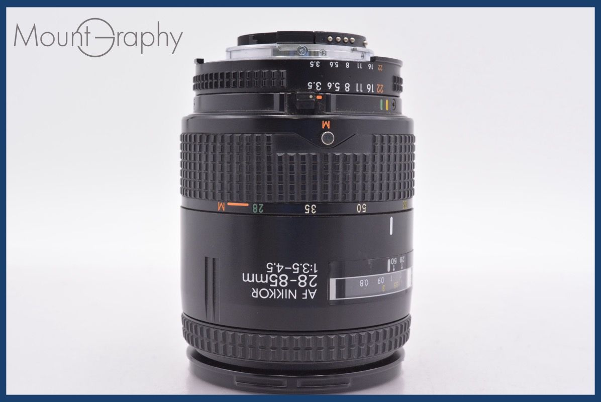 ニコン Nikon AF NIKKOR 28-85mm F3.5-4.5 前後キャップ-レンズフィルター付 完動 同梱可 am1395
