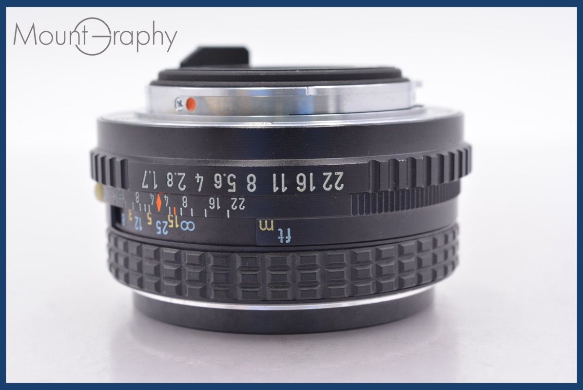 上 ペンタックス PENTAX SMC PENTAX-M 50mm F1.7 前後キャップ-レンズフィルター付 完動 同梱可 am1408