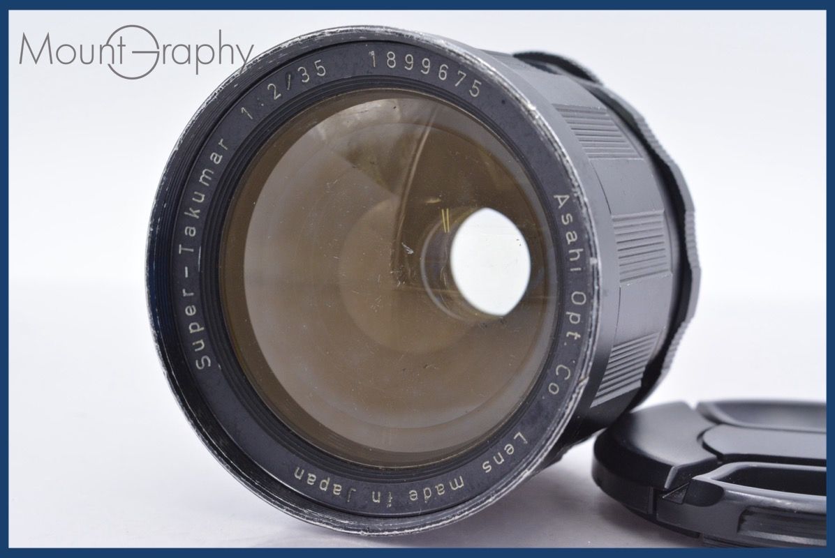 ペンタックス PENTAX Super-Takumar 35mm F2 初期 前後キャップ付 完動 同梱可 am1411