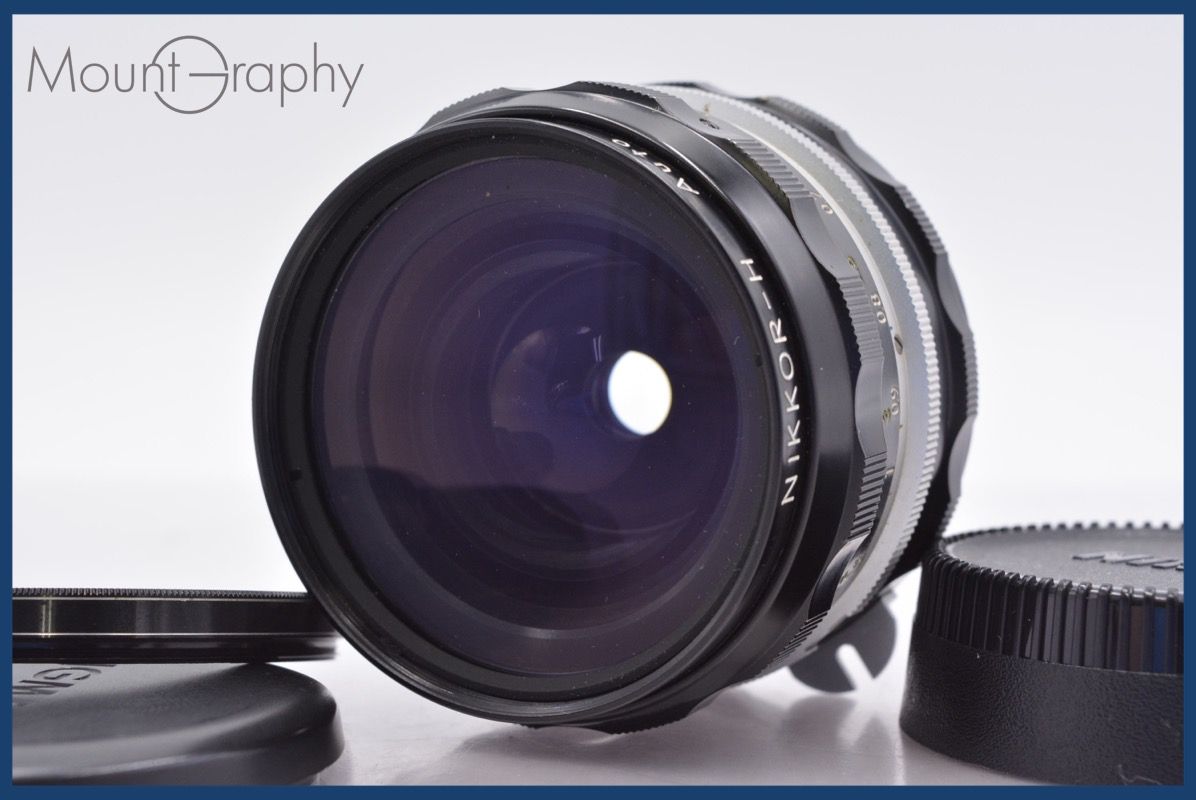 ニコン Nikon NIKKOR-H Auto 28mm F3.5 非Ai 前後キャップ-レンズフィルター付 完動 同梱可 am1413