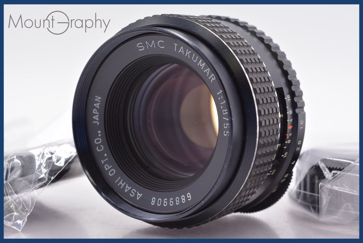 上 ペンタックス PENTAX SMC TAKUMAR 55 mm F 1 8 前後キャップ レンズフィルター付 同梱可 am 1422