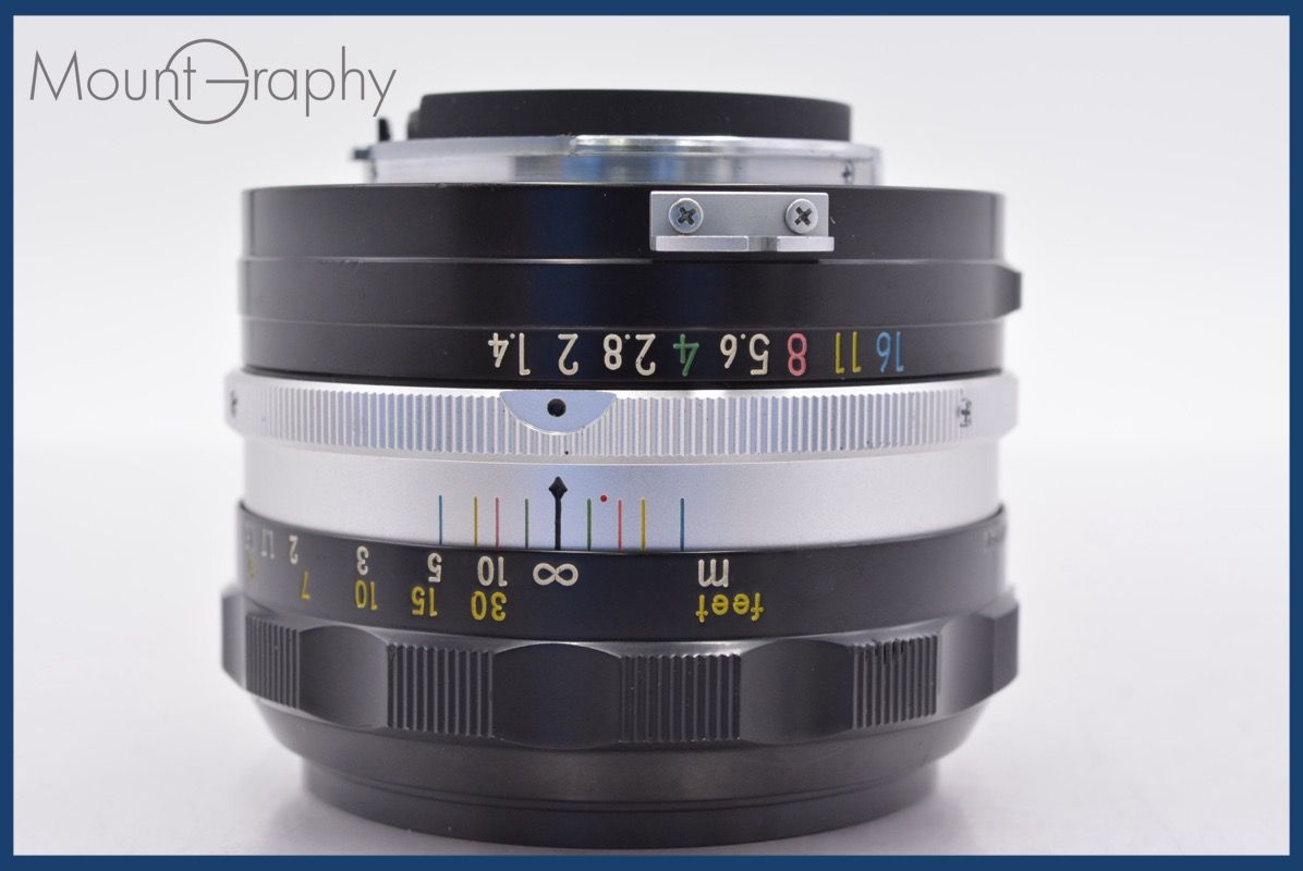 上 ニコン Nikon NIKKOR-S.C Auto 50mm F1.4 非Ai 前後キャップ-レンズフィルター付 完動 同梱可 am1432
