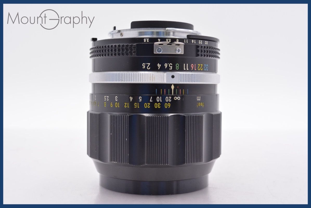 上 ニコン Nikon NIKKOR-P.C Auto 105mm F2.5 Ai 前後キャップ-レンズフィルター付 完動 同梱可 am1434