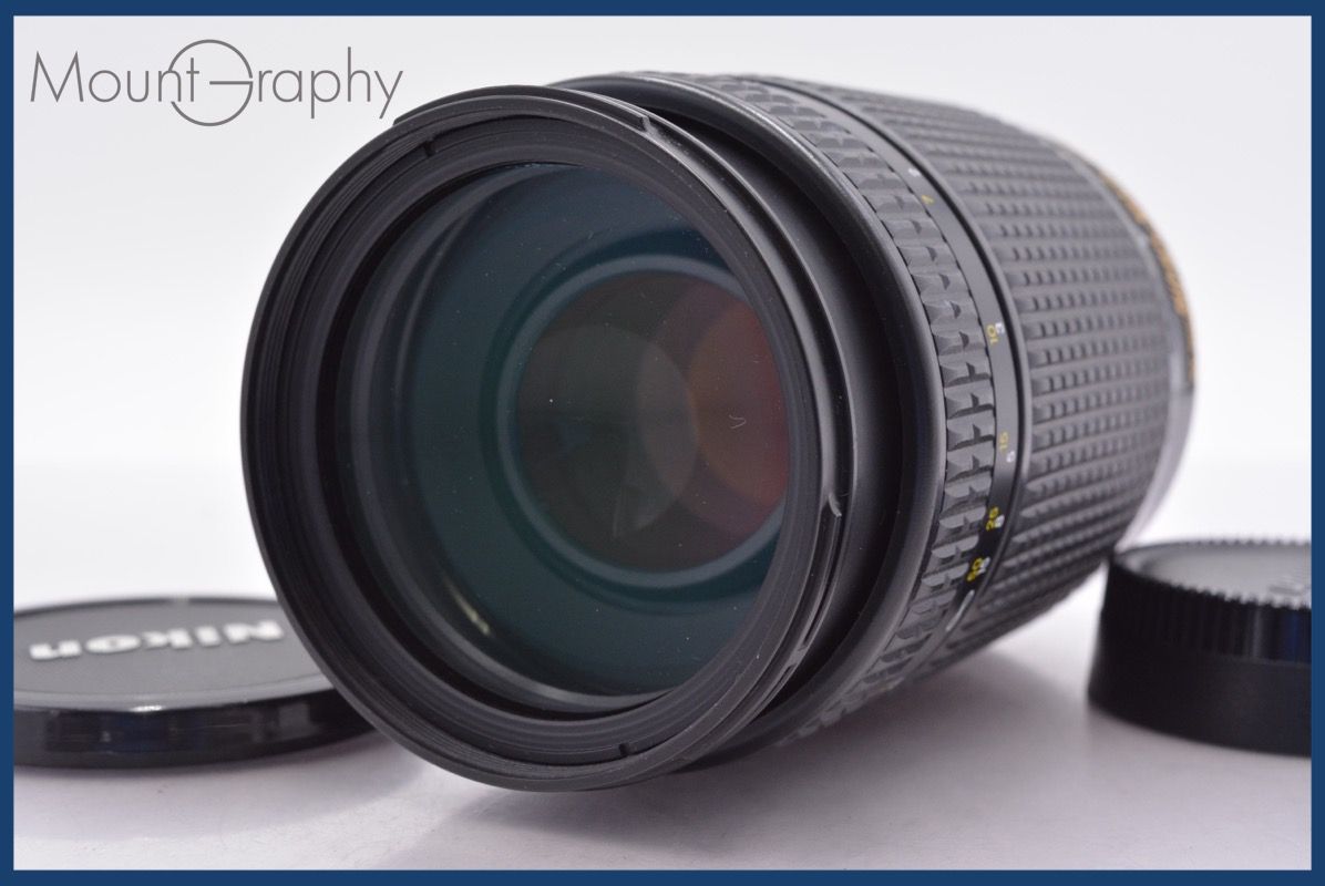 上 ニコン Nikon AF NIKKOR 70-300mm F4-5.6 D ED 前後キャップ付 完動 同梱可 am1448