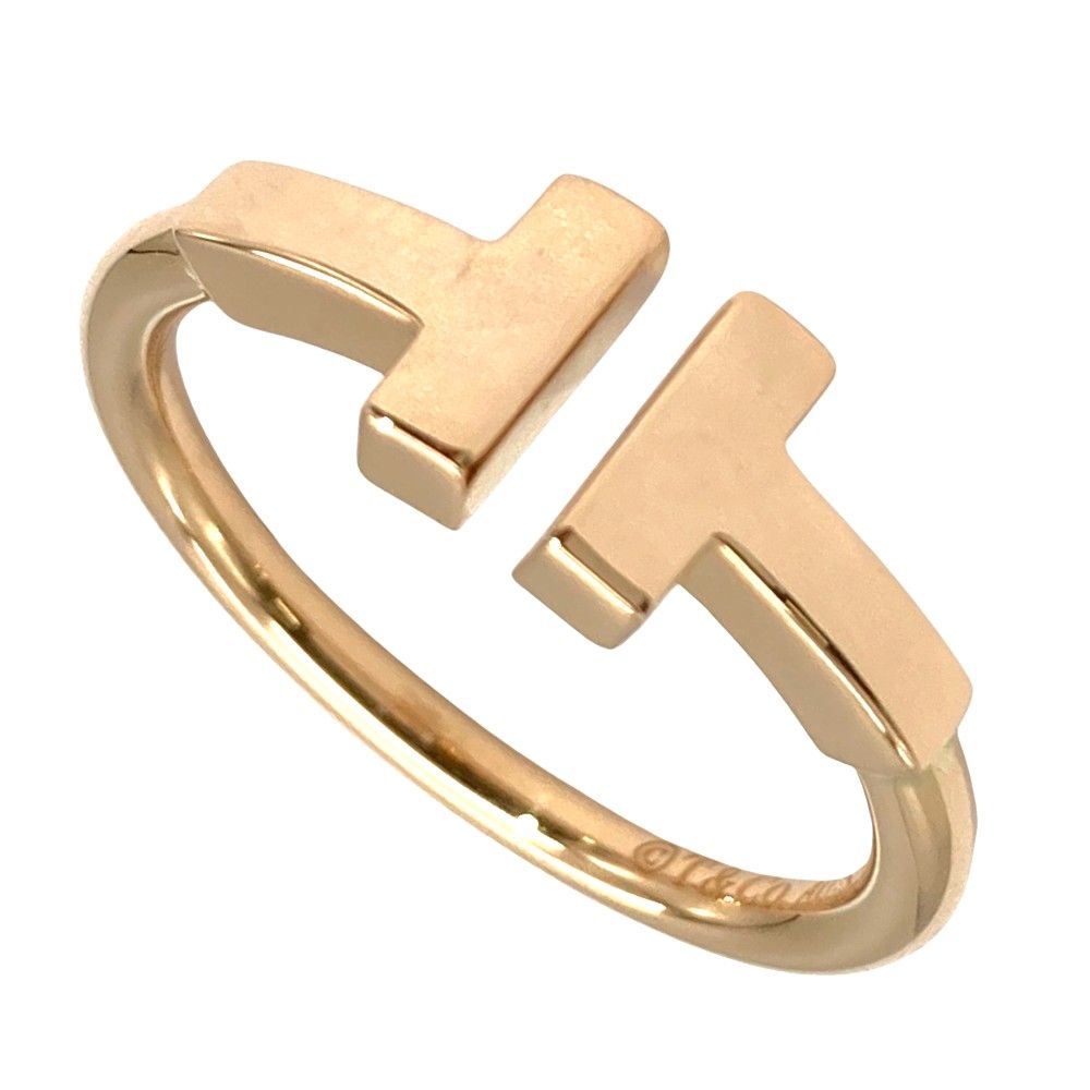 ティファニー Tiffany&Co. Tワイヤー リング 指輪 約7号 K18PG 2.8g