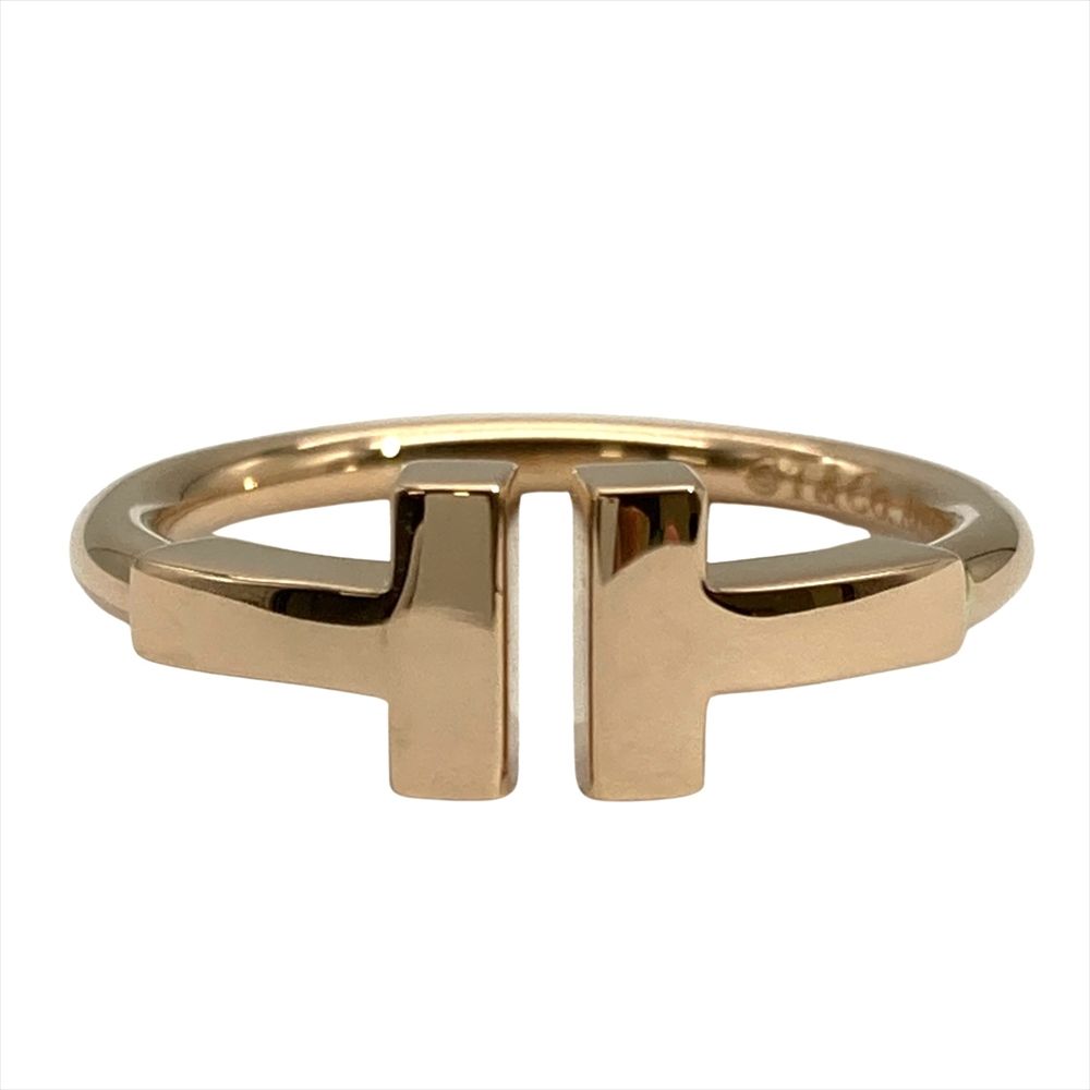 ティファニー Tiffany&Co. Tワイヤー リング 指輪 約7号 K18PG 2.8g