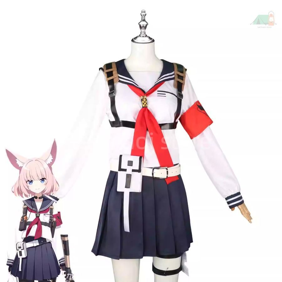 フォックス小隊 ニコ コスプレ衣装 甘い 学園 制服 アニメ イベント フルセット ウィッグ 没入感 活発