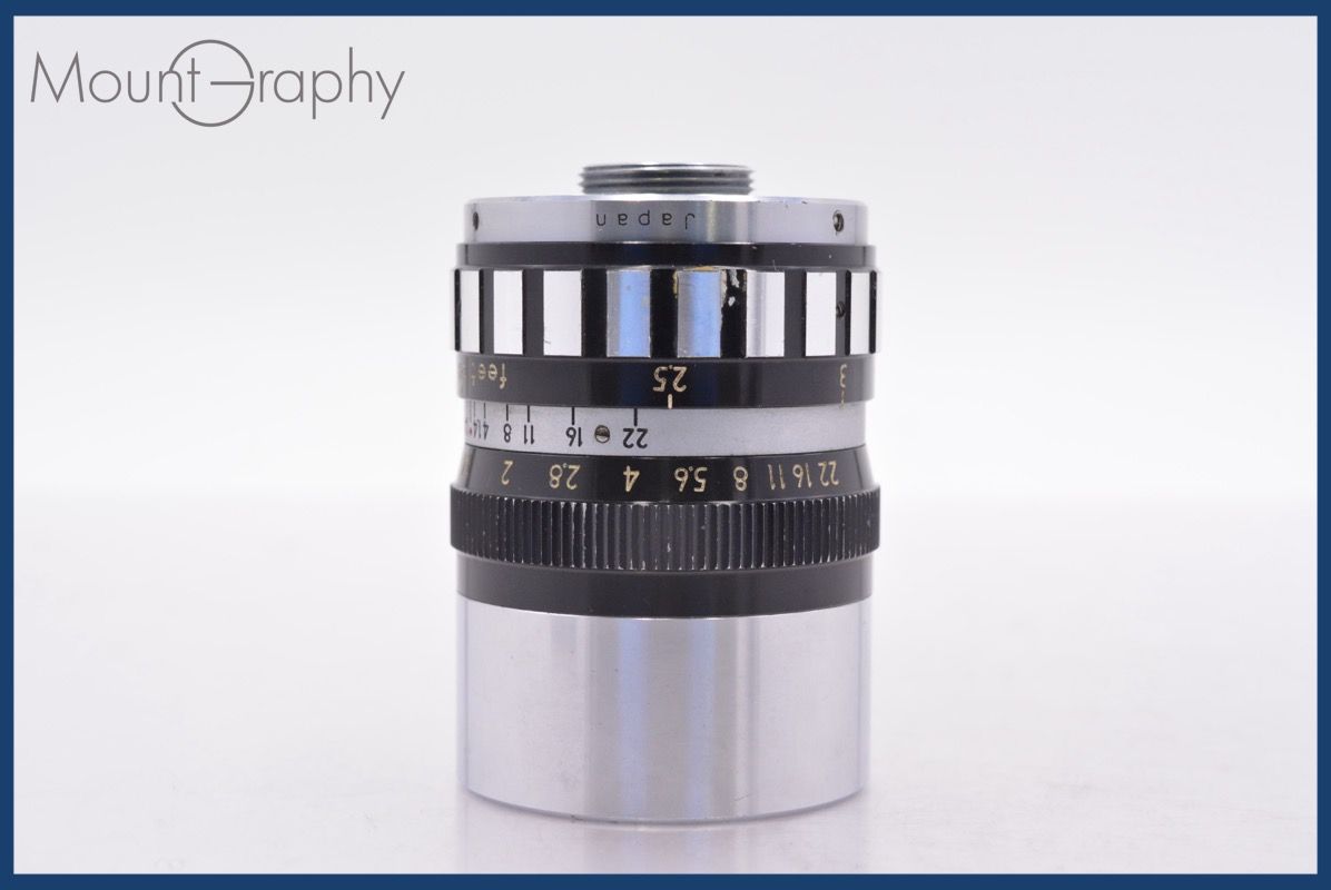 上 三協光機 SANKYO Cine Lens 38mm F1.4 前キャップ付 完動 同梱可 am1454