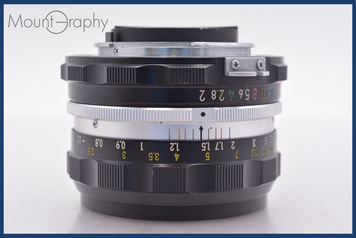 ニコン Nikon NIKKOR-H.C Auto 50mm F2 非Ai 前後キャップ-レンズフィルター付 同梱可 am1462