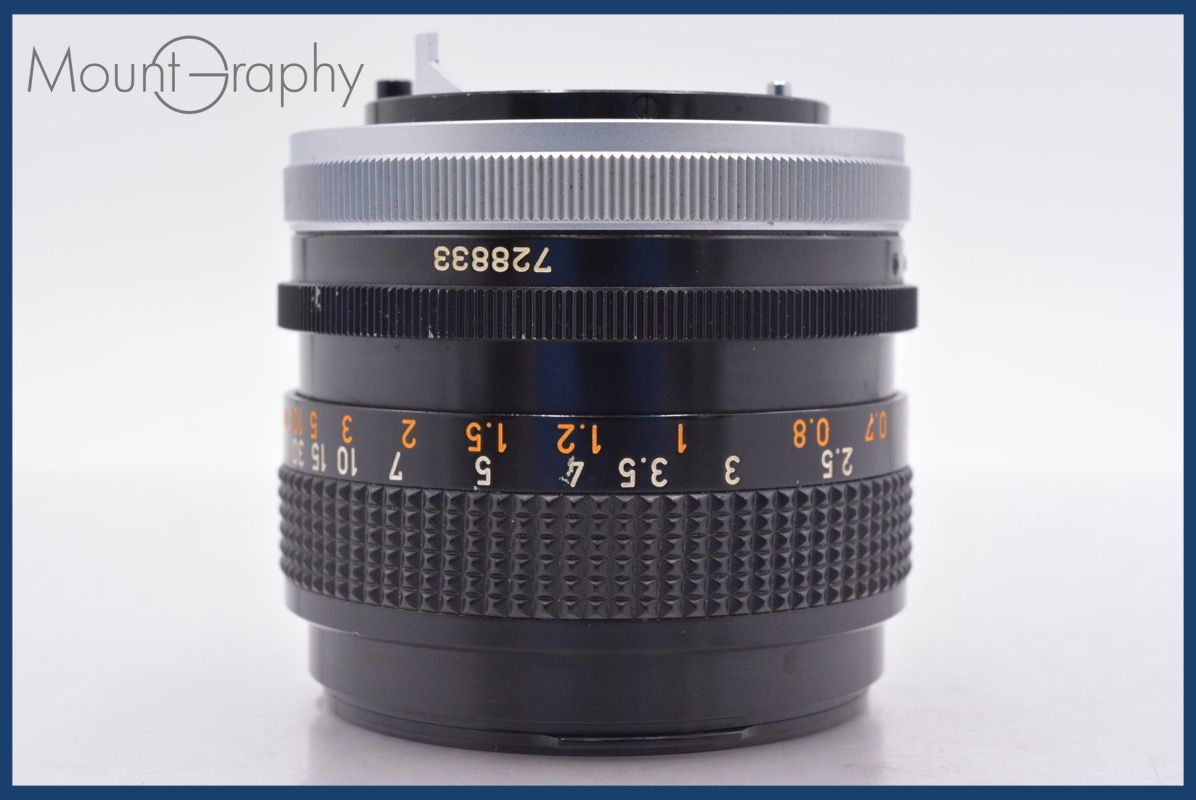 ☆実用美品☆ キヤノン Canon FD 50mm F1.4 S.S.C. 前後キャップ