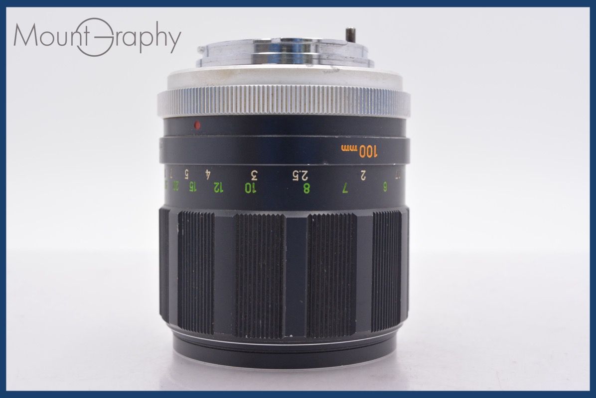 ミノルタ MINOLTA MC TELE ROKKOR-PF 100mm F2.5 前後キャップ-レンズフィルター付 完動 同梱可 am1469