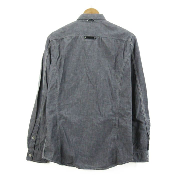 ディーゼル 長袖シャツ トップス 胸ポケット コットン100% メンズ S