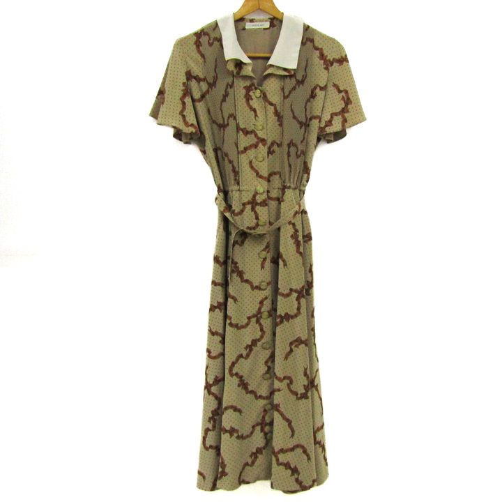 KANEKO ISAO カネコイサオ ロングワンピース カネコイサオ ロングワンピース トップス 半袖 ベルト付き レディース