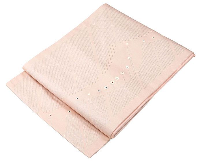 名古屋帯 仕立て上がり 小花 斜段 九寸名古屋帯 仕立済み h 3153