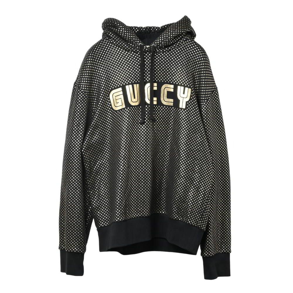 GUCCI　18SS アングリーキャット　ダメージ加工　オーバーサイズ　パーカー GUCCI 18SS アングリーキャット ダメージ加工 オーバーサイズ パーカー