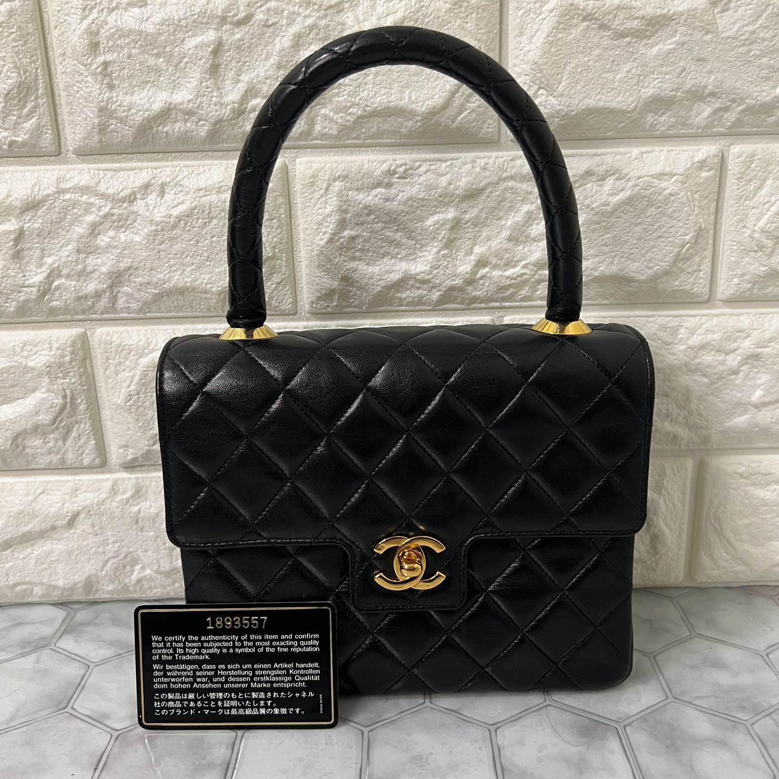 超 シャネル ケリーバッグ ラムスキン トップハンドル #174