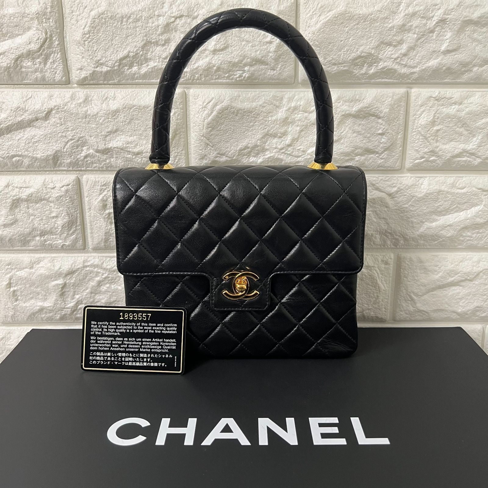 超 シャネル ケリーバッグ ラムスキン トップハンドル #174