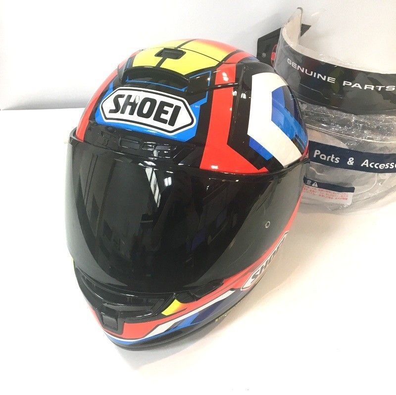 SHOEI ショウエイ X Fourteen BRINK フルフェイスヘルメット 除菌消臭済 Mサイズ レッド ブルー オートバイ ツーリング ライディング バイカー バイク用品 TA 3682