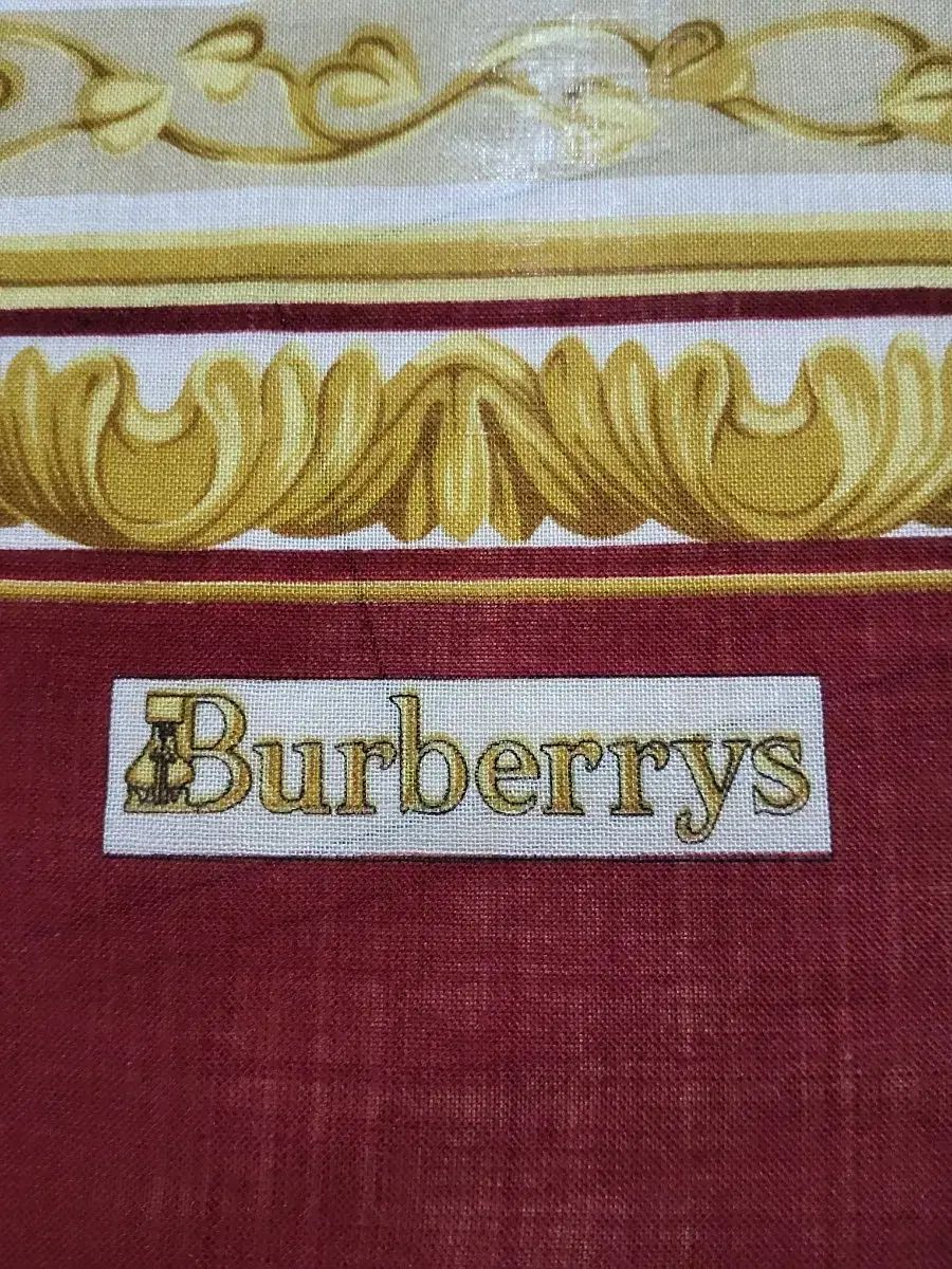  バーバリー 大型 シルク ウールスカーフ バンダナ スカーフ 小物