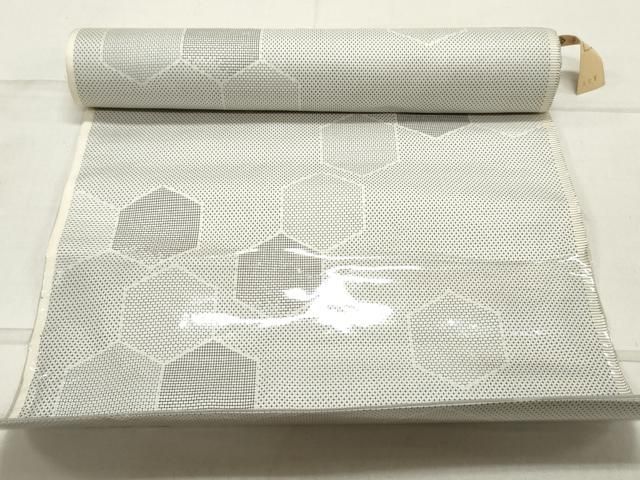 平和屋着物▽本場大島紬 反物 着尺 亀甲文 逸品 未使用 DAAX6940zy