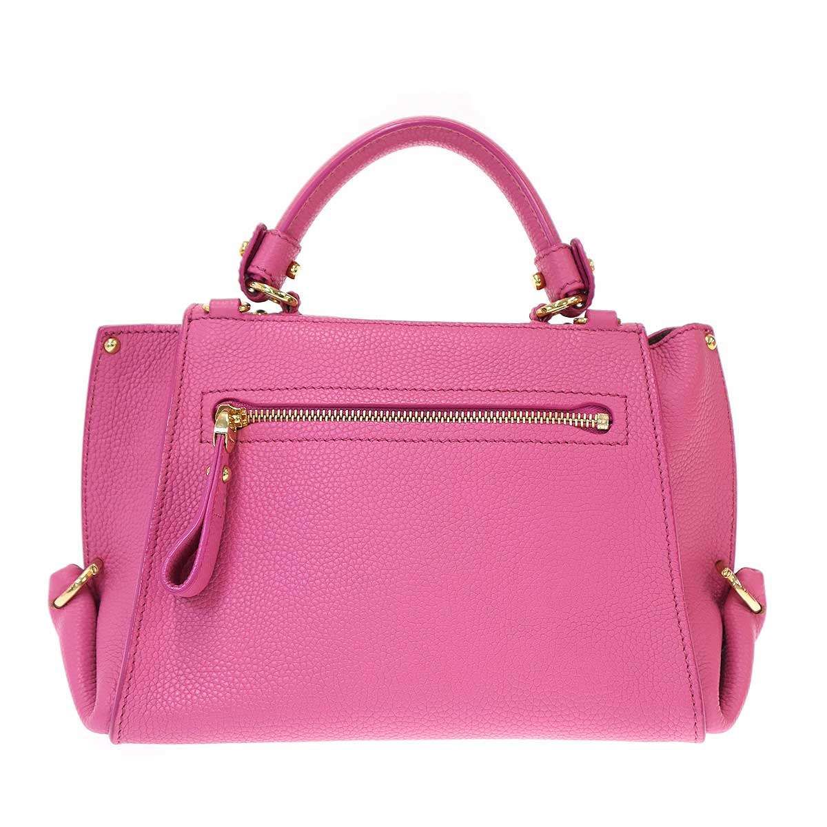 Salvatore Ferragamo サルバトーレ フェラガモ SOFIA ソフィアスモール レザーショルダーサッチェルバッグ 21D570 23 ピンク