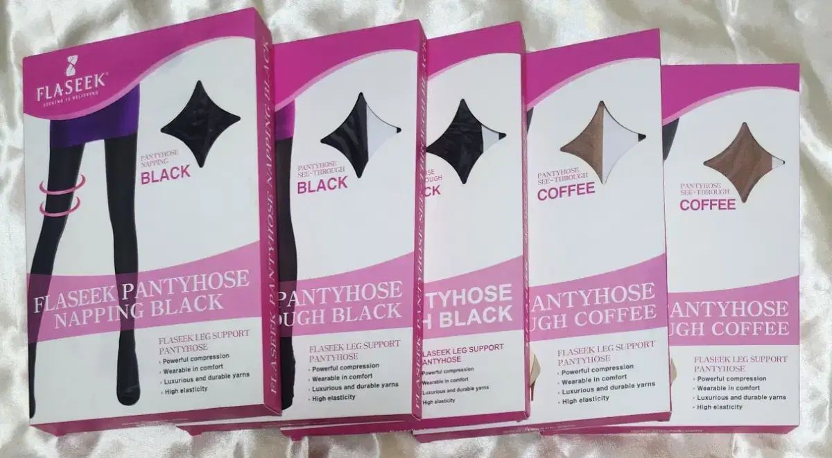 フレシーク 着圧ストッキング シースルー 냅핑 5個 セット