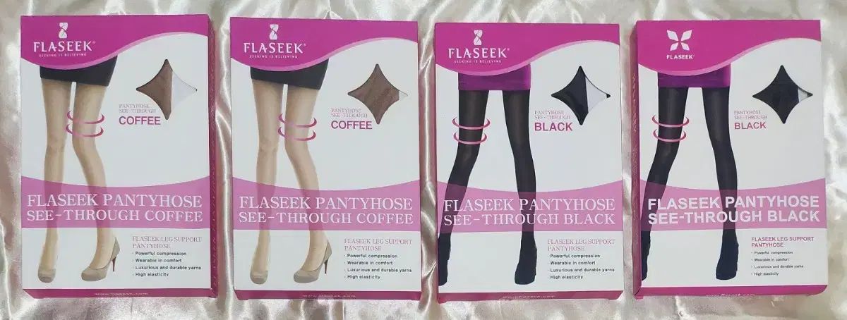 フレシーク 着圧ストッキング シースルー 냅핑 5個 セット