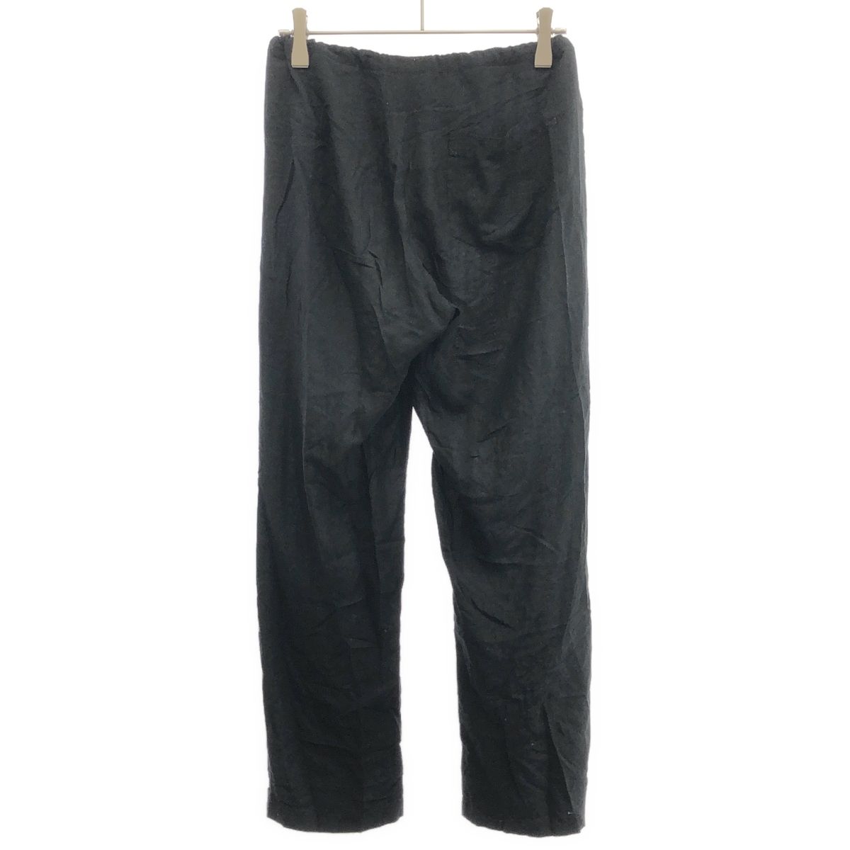 ANN DEMEULEMEESTER アンドゥムルメステール アシンメトリーレーヨンサルエルパンツ ブラック 38