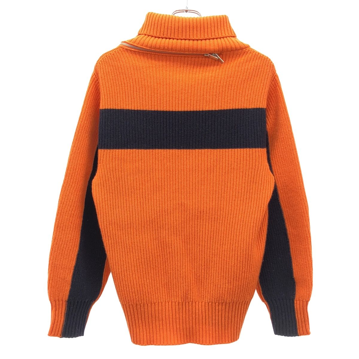 sacai サカイ 19AW ハイネックジップニットセーター 19-04590 オレンジ
